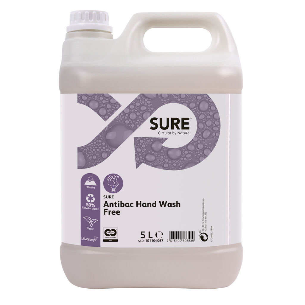 SURE Antibac Hand Wash Free 2x5L - Αντιβακτηριακό σαπούνι χεριών